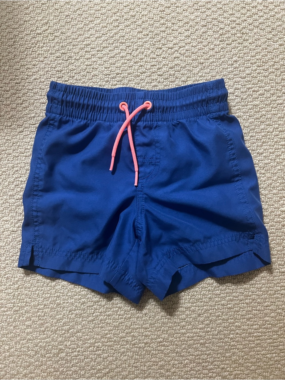 Old Navy Boys Size 5 XS Blue Swim Trunks Coral Tie Summer Board Shorts